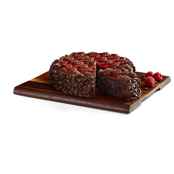 slide 1 of 1, Meijer 8 Triple Chocolate Raspberry Cake, 21 oz