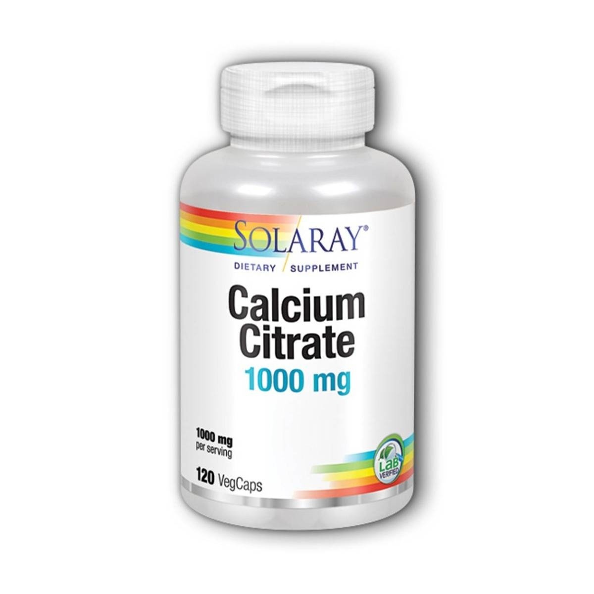 slide 1 of 1, Solaray Calcium Citrate, 120 ct