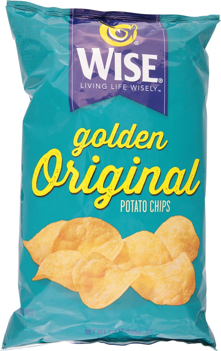 slide 1 of 11, Wise Golden Original Potato Chips 7.5 oz, 7.5 oz