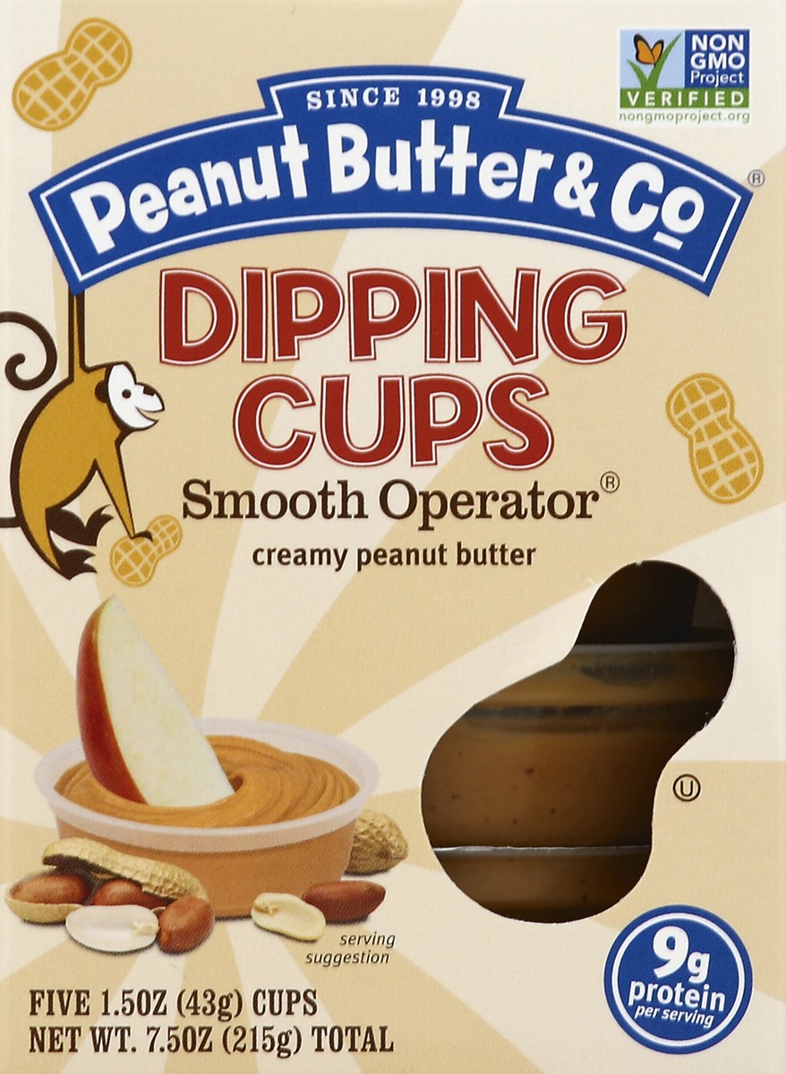 slide 4 of 4, Peanut Butter & Co. Peanut Butter, Creamy, Smooth Operator, Dipping Cups, 5 ct