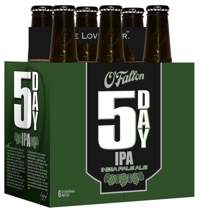 slide 1 of 1, O'Fallon Brewery 5-Day IPA, 6 ct; 12 fl oz