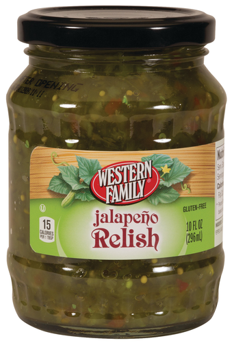 slide 1 of 1, Western Family Jalapeno Relish, 10 oz