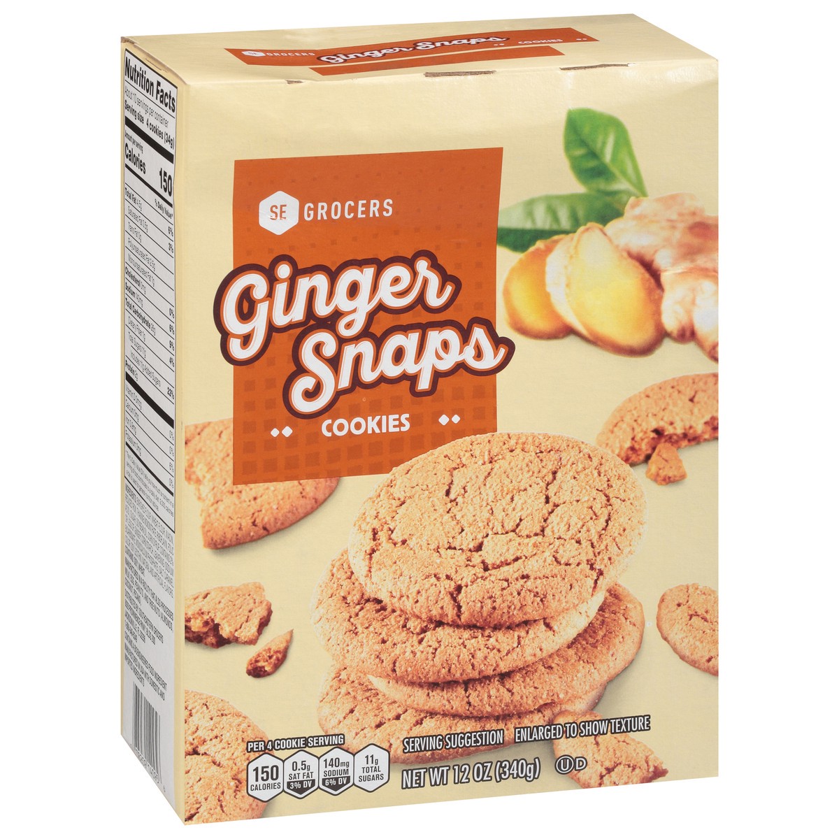 slide 4 of 9, Ginger Snaps Seg Ginger Snaps, 12 ct