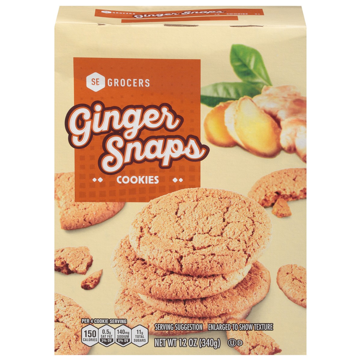 slide 1 of 9, Ginger Snaps Seg Ginger Snaps, 12 ct