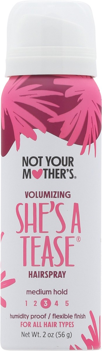 slide 7 of 13, Not Your Mother's She's A Tease Volumizing Hairspray Apple Blossom & Bamboo, 2 oz