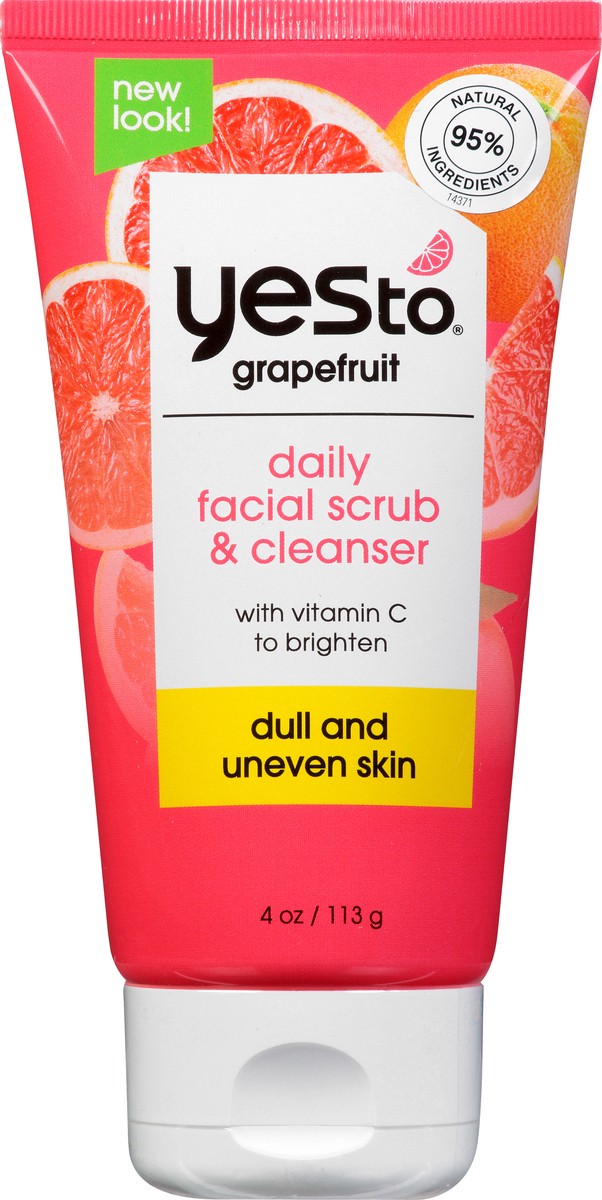 slide 6 of 9, Yes to Grapefruit Daily Facial Scrub, 4 oz