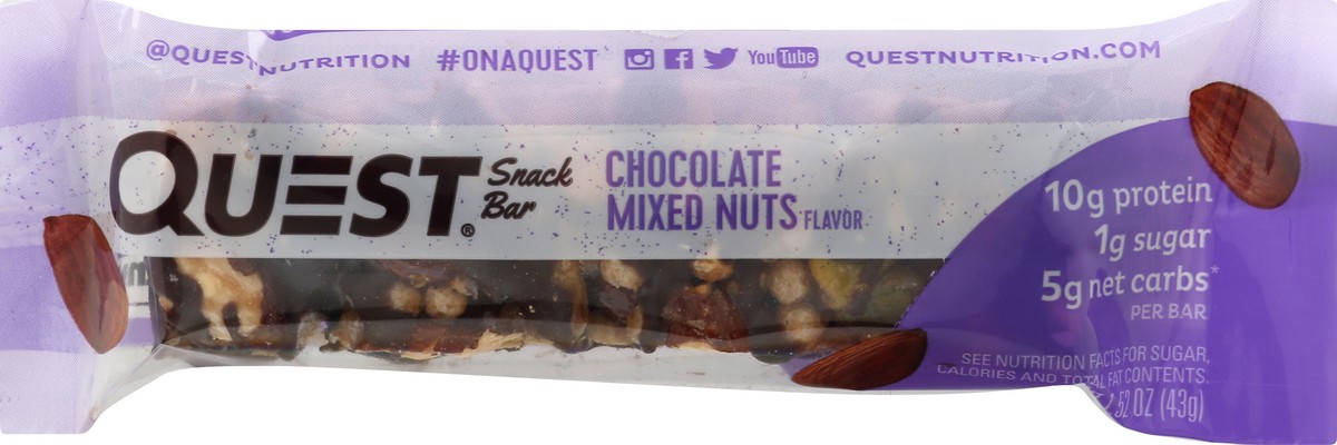 slide 5 of 12, Quest Mixed Nuts Snack Bar, 1.52 oz