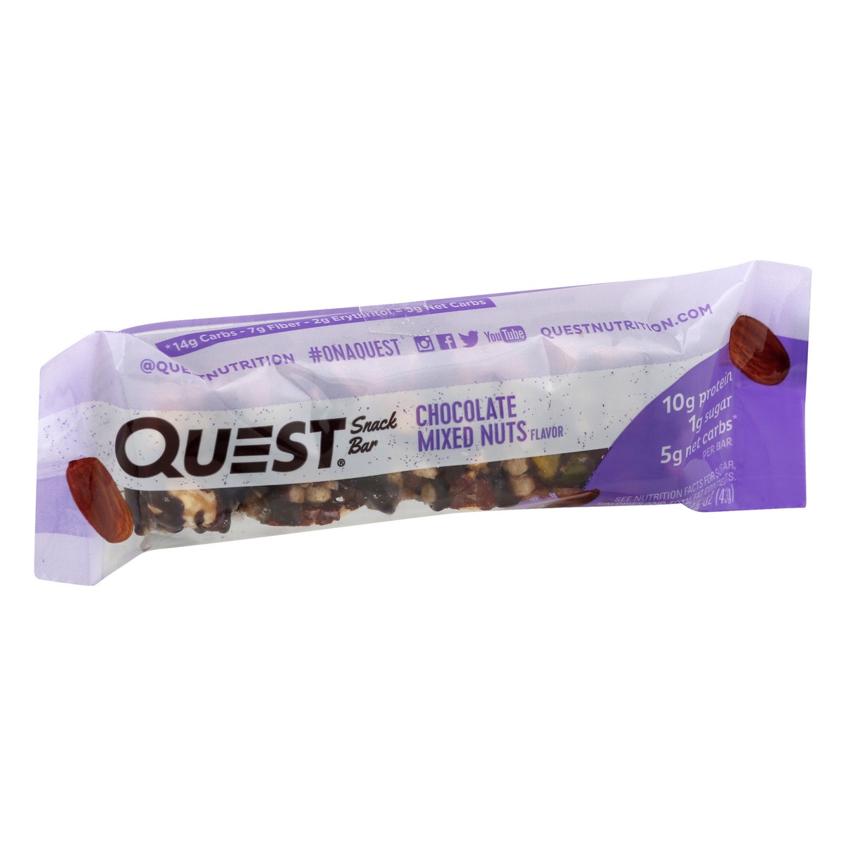 slide 8 of 12, Quest Mixed Nuts Snack Bar, 1.52 oz