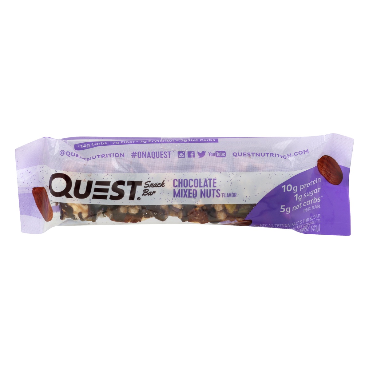 slide 1 of 1, Quest Mixed Nuts Snack Bar, 1.52 oz