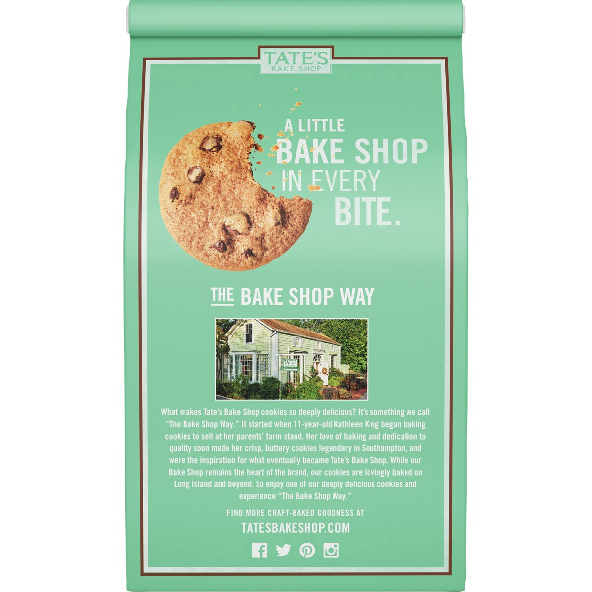 slide 6 of 61, Tate's Bake Shop Mint Chocolate Chip Cookies, Limited Edition- 7 oz, 7 oz