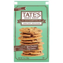 Tate's Bake Shop Mint Chocolate Chip Cookies, Limited Edition- 7 oz