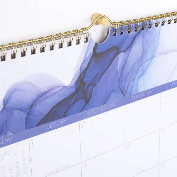 slide 3 of 6, Cambridge® Aqueous Academic 2025-2026 Monthly Wall Calendar, Medium, 15"" x 12"", 1 ct