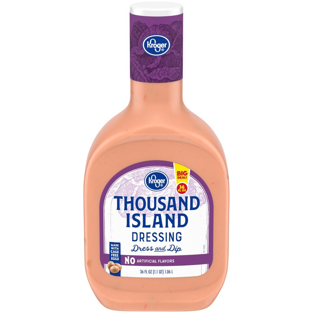 slide 1 of 6, Kroger Thousand Island Dressing, 36 fl oz