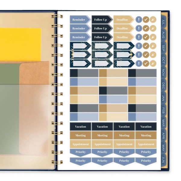 slide 7 of 10, Cambridge® Solstice Academic 2025-2026 Weekly Monthly Planner, Small, 5 1/2"" x 8 1/2"", 1 ct