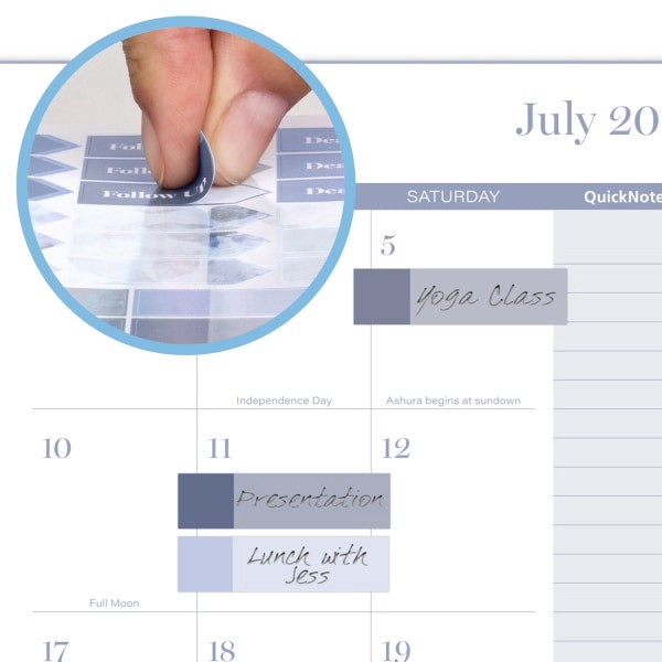 slide 2 of 10, Cambridge® Dewdrop Academic 2025-2026 Weekly Monthly Planner, Small, 5 1/2"" x 8 1/2"", 1 ct