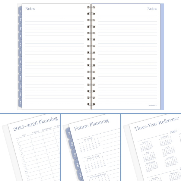 slide 6 of 10, Cambridge® Dewdrop Academic 2025-2026 Weekly Monthly Planner, Small, 5 1/2"" x 8 1/2"", 1 ct