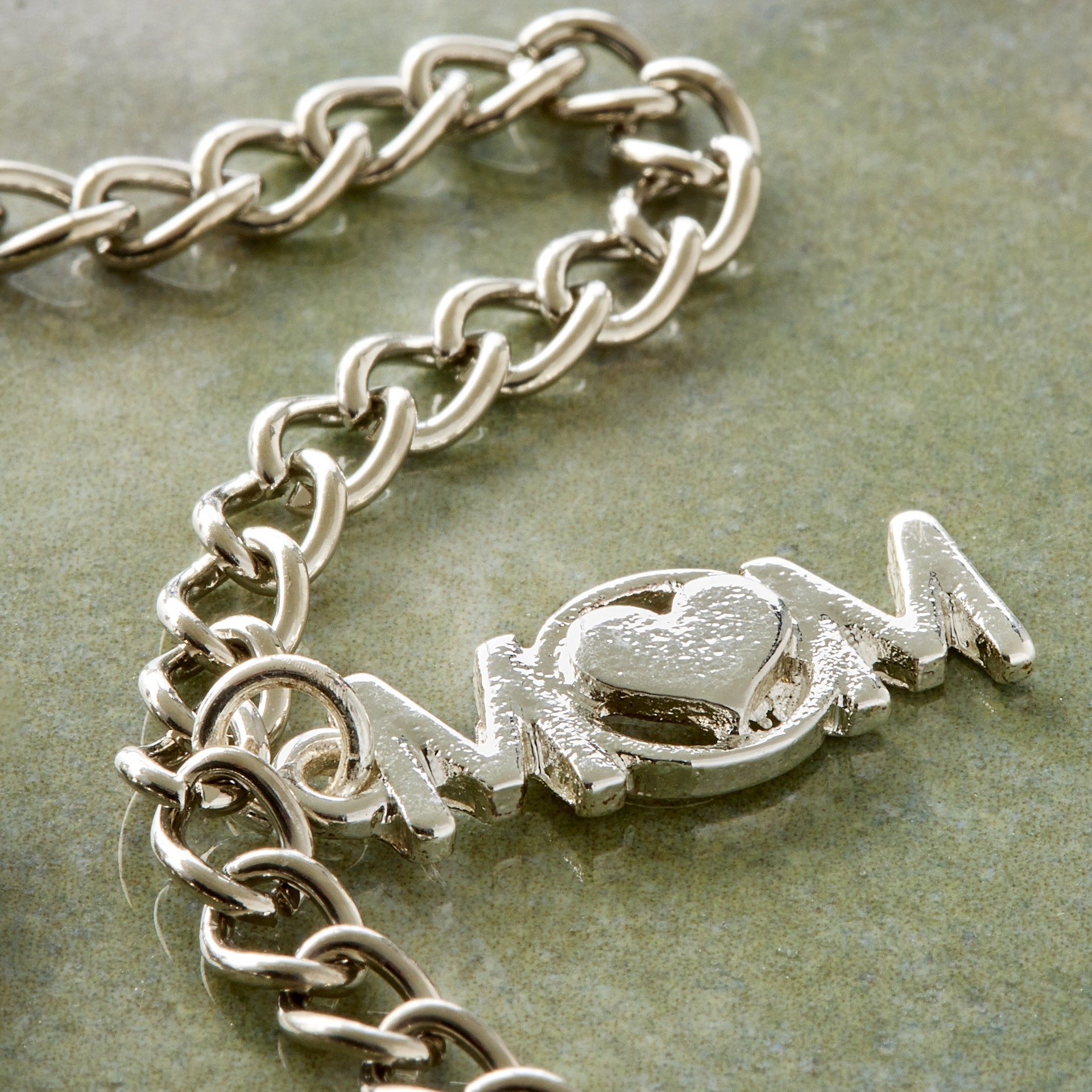 slide 3 of 4, Charmalong Silver Plated Mom Charm By Bead Landing, 0.91 in x 0.32 in