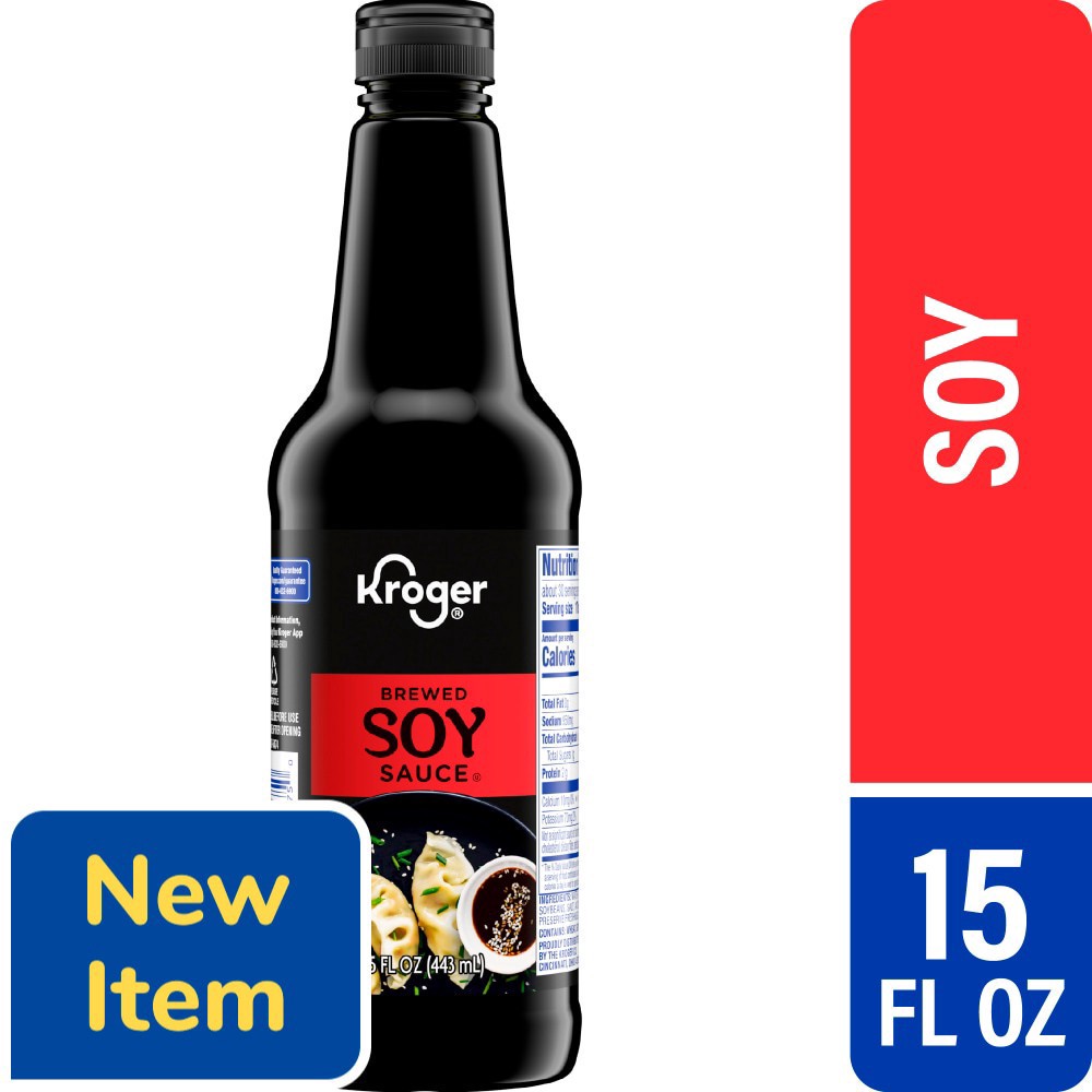 slide 1 of 1, Kroger® Brewed Soy Sauce, 15 fl oz