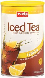 Weis Quality Lemon Iced Tea Mix - 70.3 oz