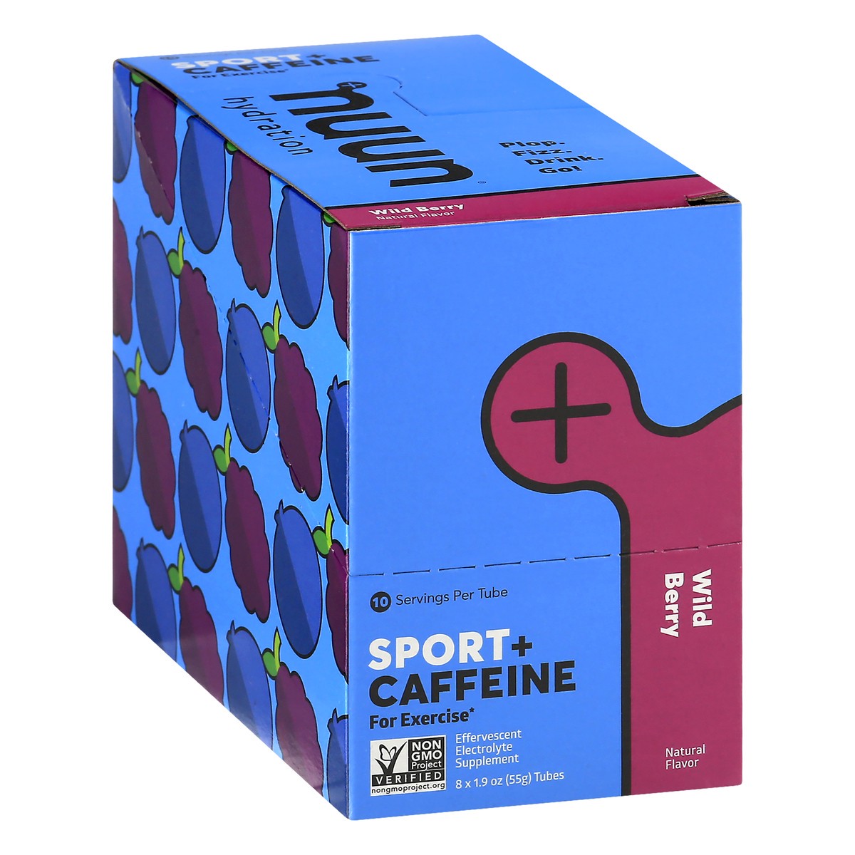 slide 13 of 13, Nuun Hydration Sport + Caffeine Wildberry Flavor, 8 ct