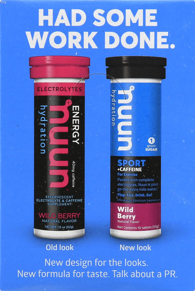 slide 4 of 13, Nuun Hydration Sport + Caffeine Wildberry Flavor, 8 ct