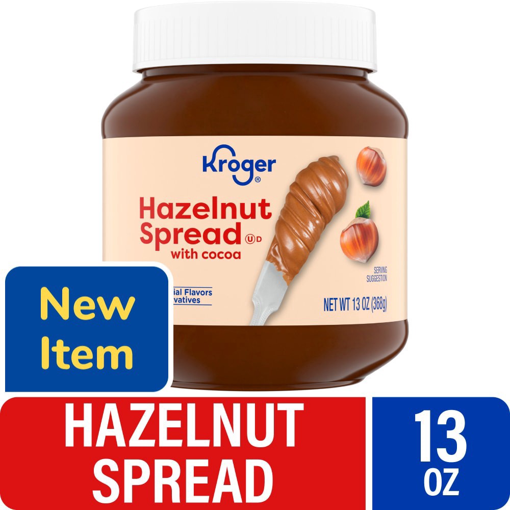 slide 1 of 1, Kroger® Hazelnut Spread with Cocoa, 13 oz
