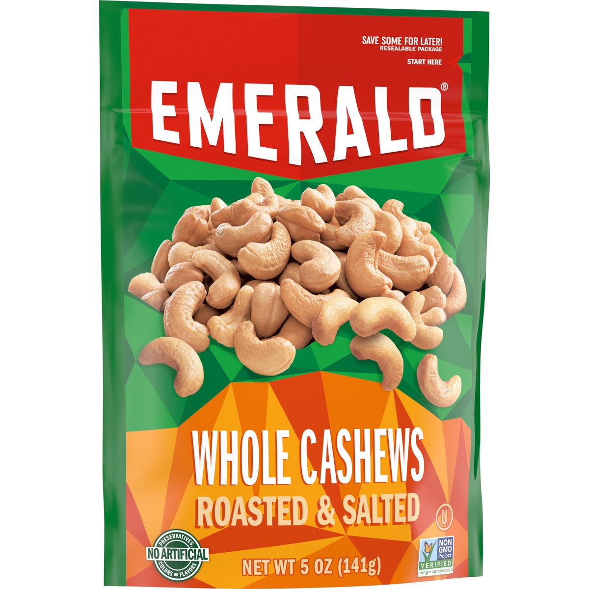 slide 2 of 11, Emerald Roasted & Salted Whole Cashews, 5 oz