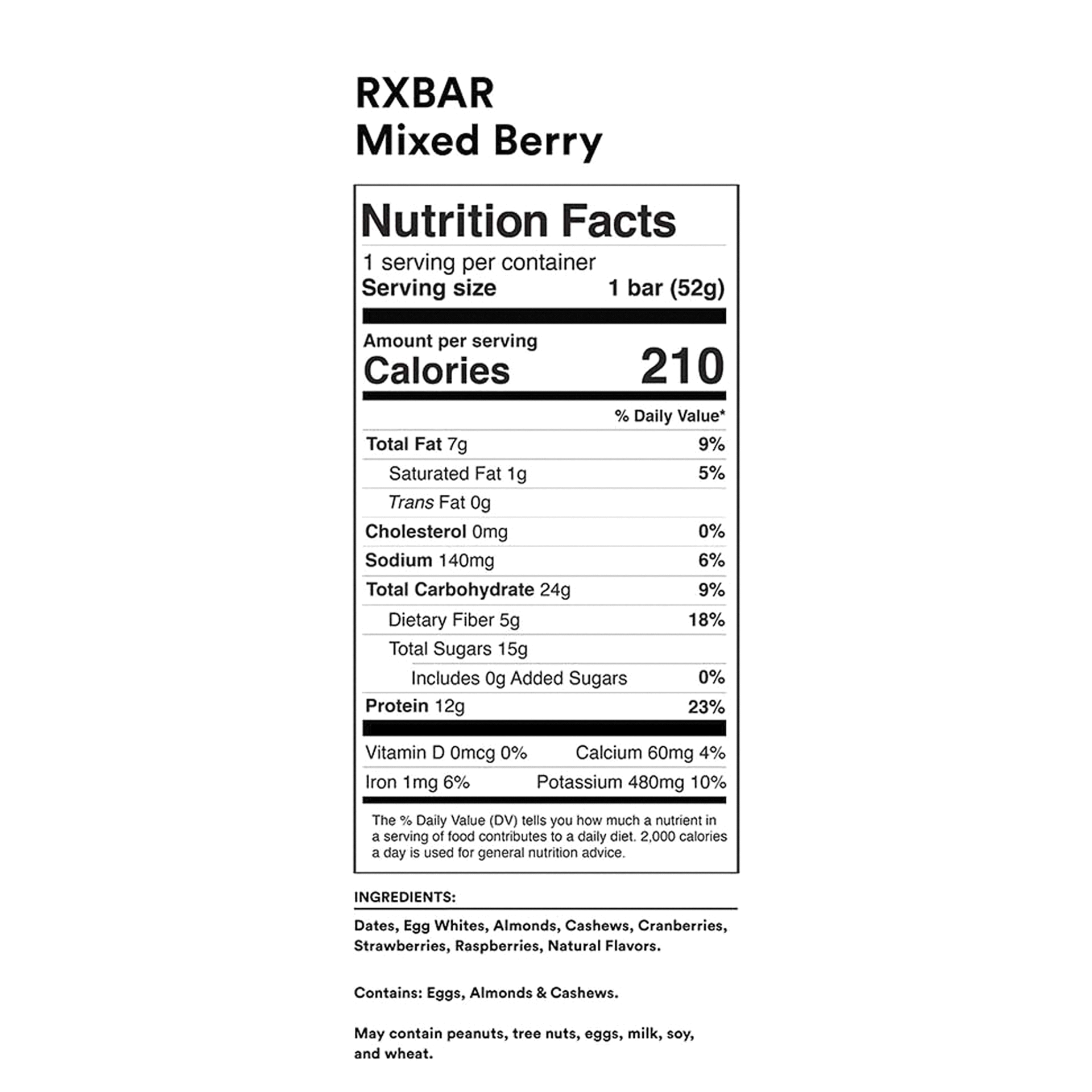 slide 4 of 13, RXBAR Protein Mixed Berry Bar, 1.83 oz