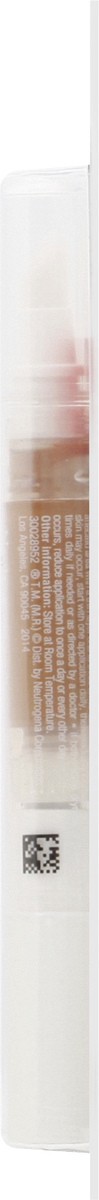 slide 9 of 9, Neutrogena SkinClearing Blemish Concealer Face Makeup with Salicylic Acid Acne Medicine, Non-Comedogenic and Oil-Free Concealer Helps Cover, Treat & Prevent Breakouts, Deep 20,.05 Oz, 0.05 oz