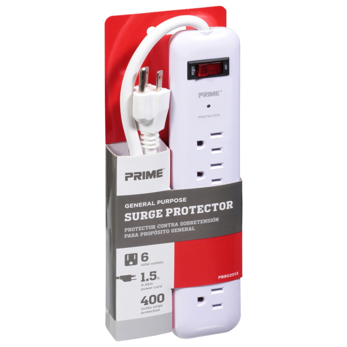 slide 2 of 9, Prime General Purpose Surge Protector 1 ea, 1 ct