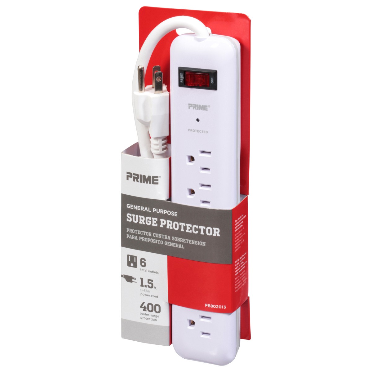 slide 3 of 9, Prime General Purpose Surge Protector 1 ea, 1 ct