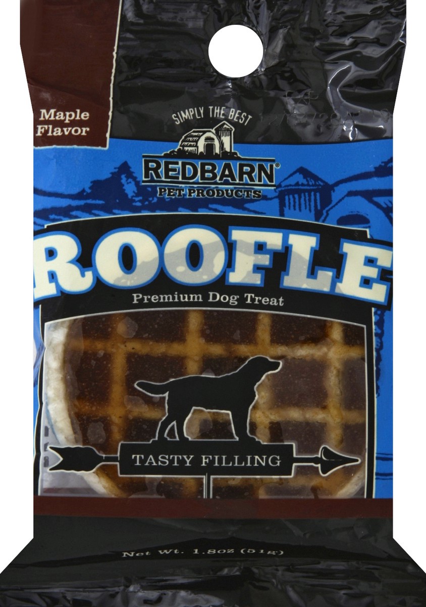 slide 1 of 2, Burt's Bees Red Barn Maple Roofle Dog Treat, 1.8 oz