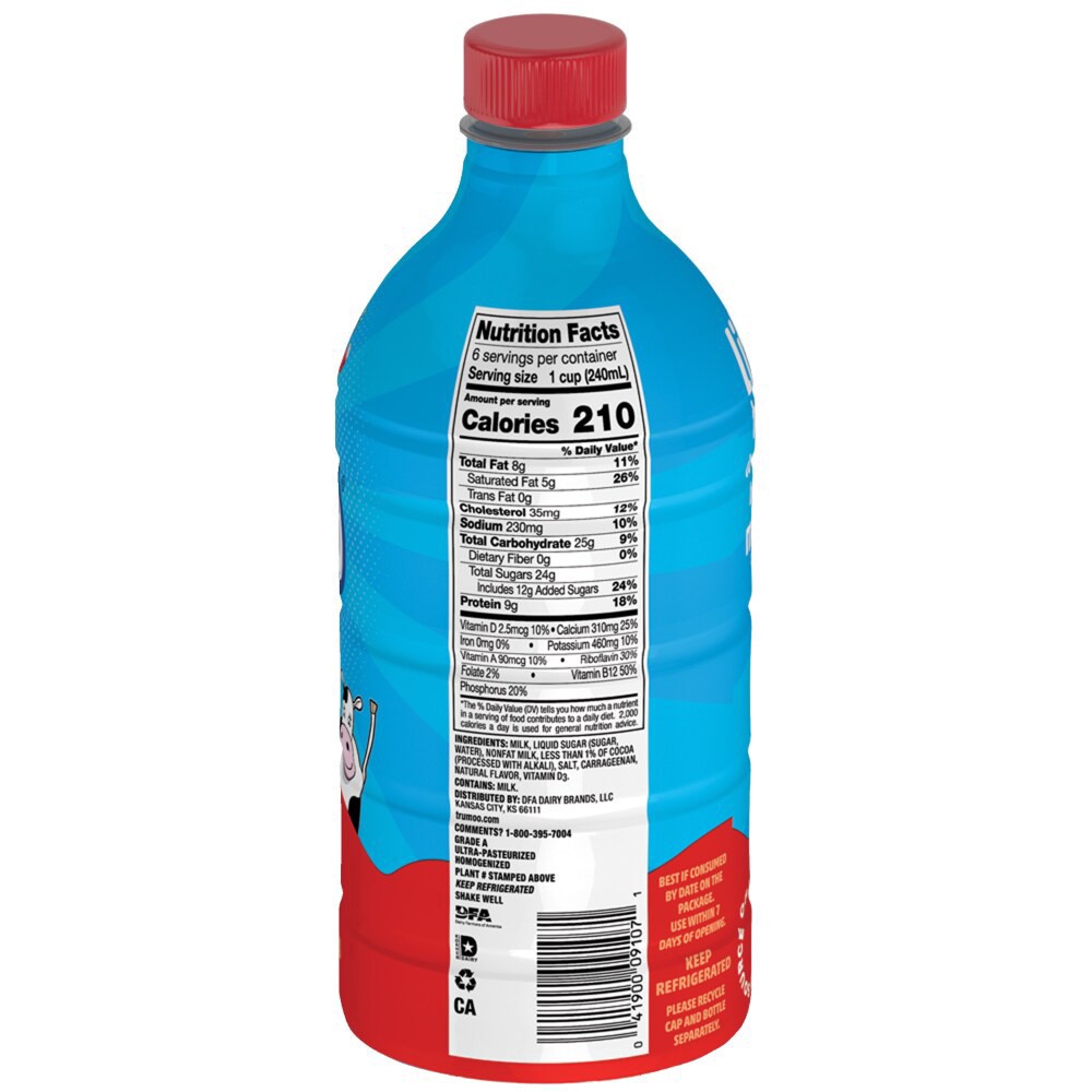 slide 4 of 6, TruMoo Ultra-Pasteurized Vitamin D Whole Chocolate Milk 48 Fl Oz, 48 fl oz