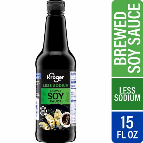 slide 1 of 2, Kroger® Less Sodium Soy Sauce, 15 fl oz