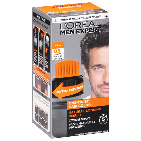 slide 1 of 1, L'Oréal L'Oreal Permanent Haircolor, One-Twist, Light/Medium Brown 05, 1 ct