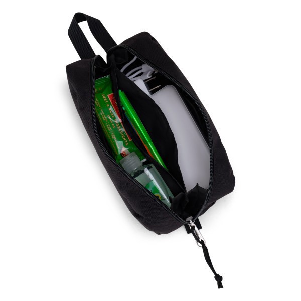 slide 4 of 5, Jansport Perfect Pencil Pouch, 4"" X 3"", 100% Recycled, Black, 1 ct