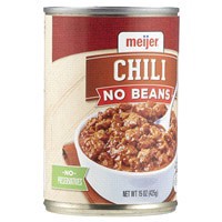 slide 3 of 29, Meijer No Beans Chili, 15 oz