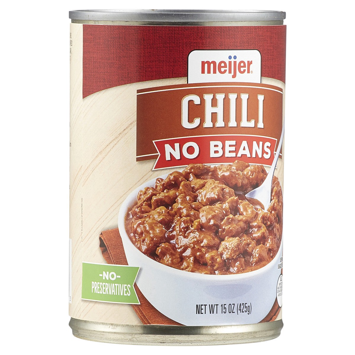 slide 5 of 29, Meijer No Beans Chili, 15 oz