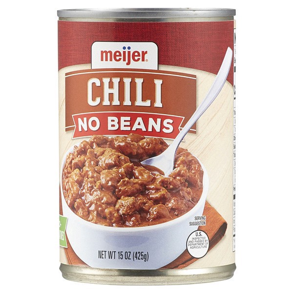 slide 8 of 29, Meijer No Beans Chili, 15 oz