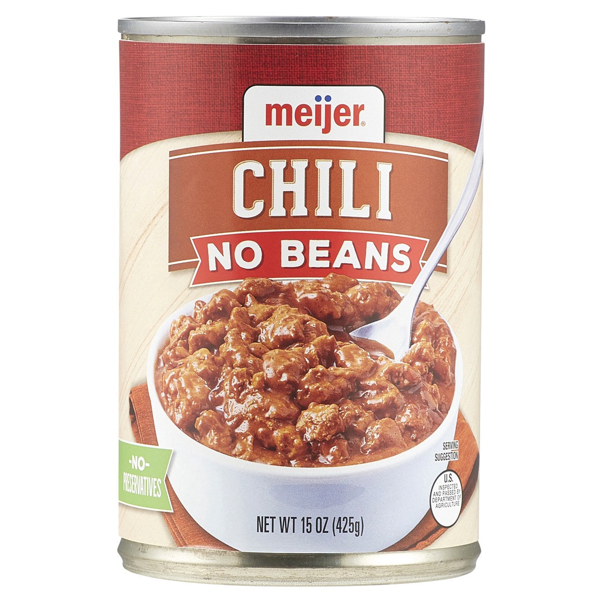 slide 1 of 29, Meijer No Beans Chili, 15 oz