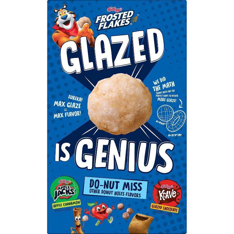 slide 2 of 9, Kellogg's Frosted Flakes Glazed Donut Holes Breakfast Cereal- 17 oz, 17 oz