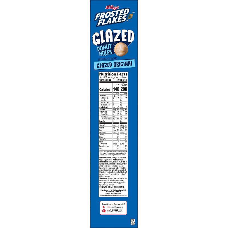 slide 6 of 9, Kellogg's Frosted Flakes Glazed Donut Holes Breakfast Cereal- 17 oz, 17 oz