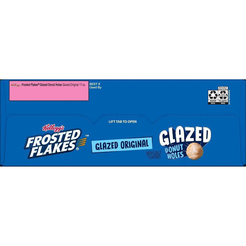 slide 3 of 9, Kellogg's Frosted Flakes Glazed Donut Holes Breakfast Cereal- 17 oz, 17 oz