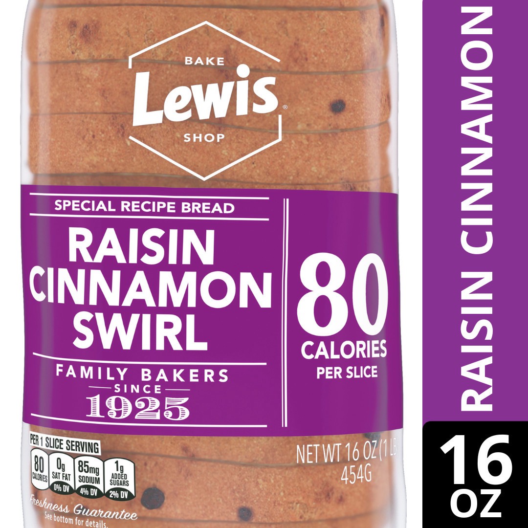 slide 1 of 5, Lewis Bakeries Raisin Cinnamon Swirl Bread, 16 oz, 16 oz