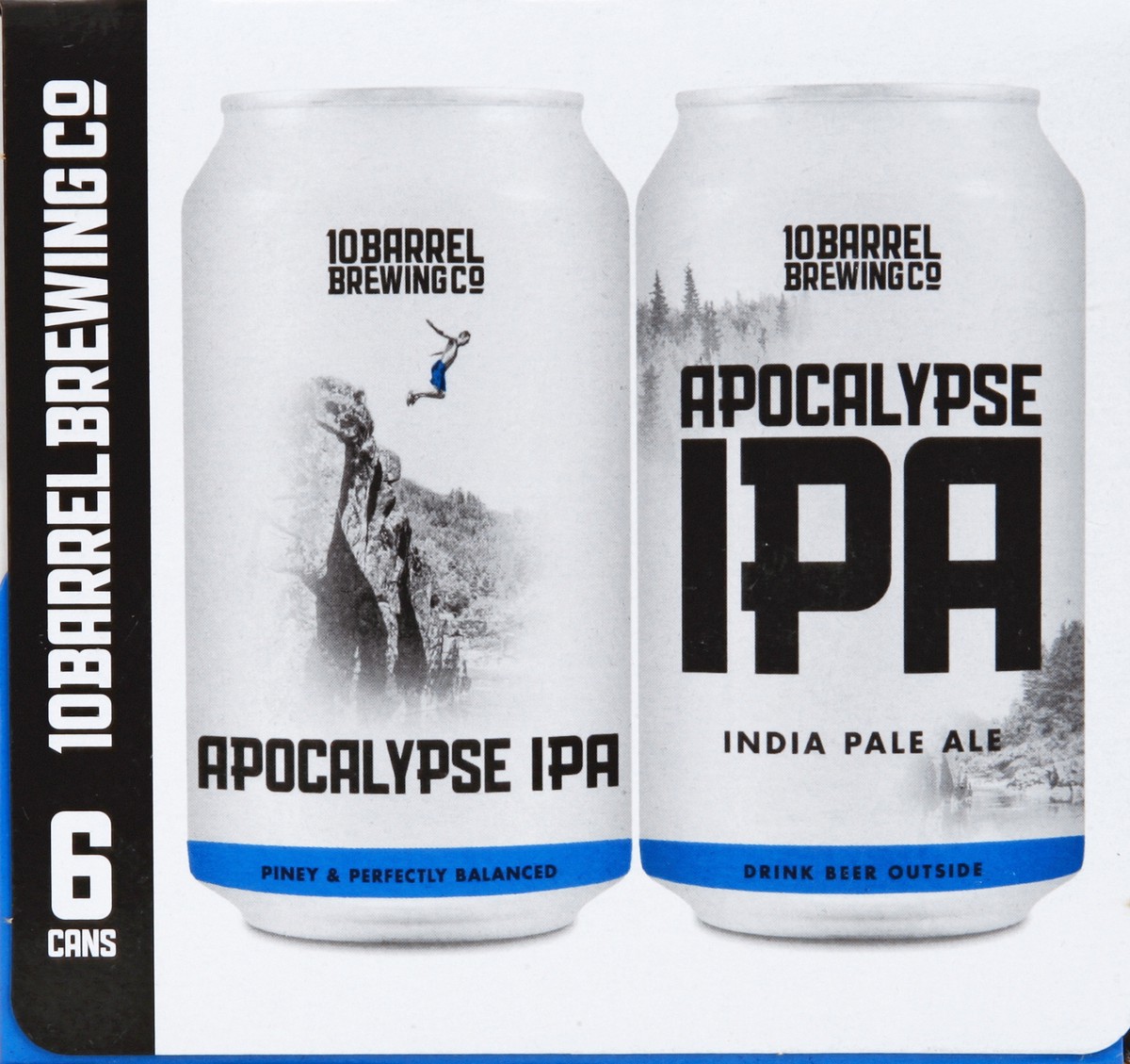 slide 3 of 4, 10 Barrel Brewing Co. Apocalypse IPA Craft Beer, 6 Pack 12 fl. oz. Cans, 6.8% ABV, 6 ct