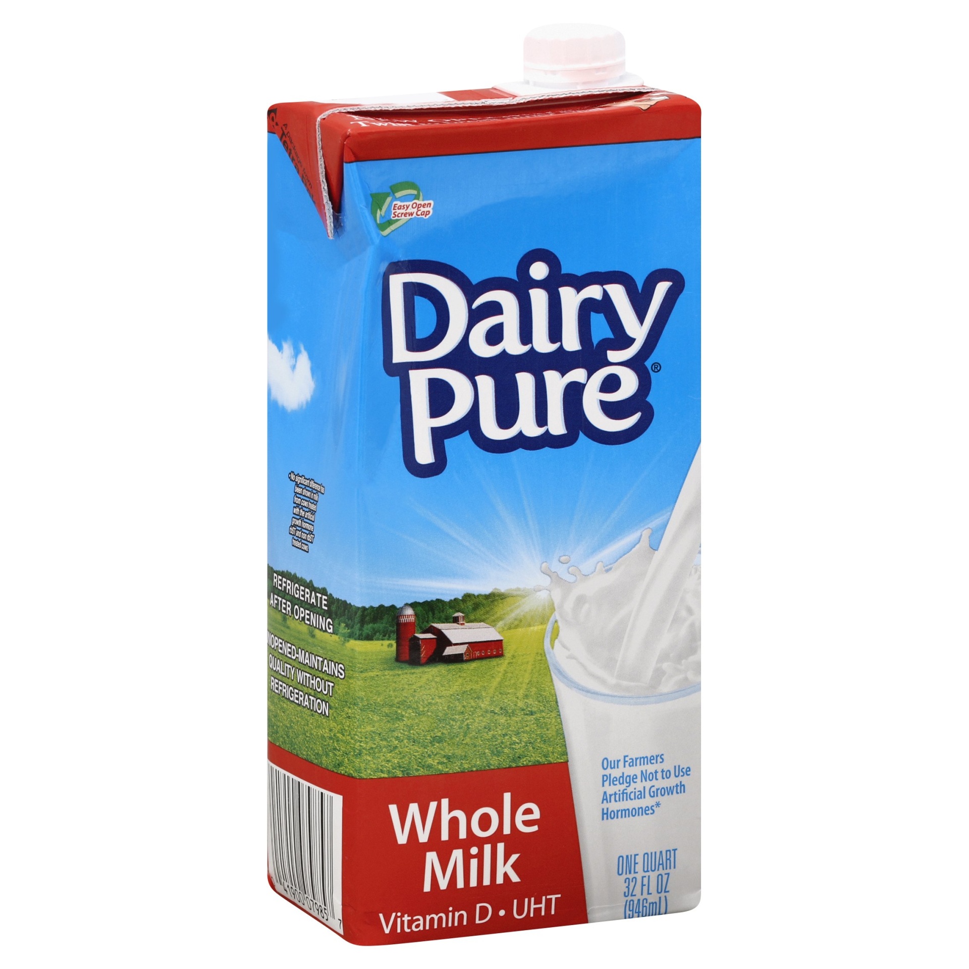 slide 1 of 4, Dairy Pure Whole Milk, 1 qt