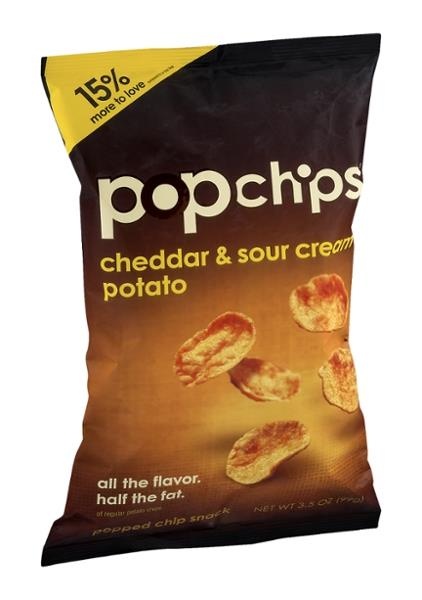 slide 1 of 1, popchips Cheddar, 3.5 oz