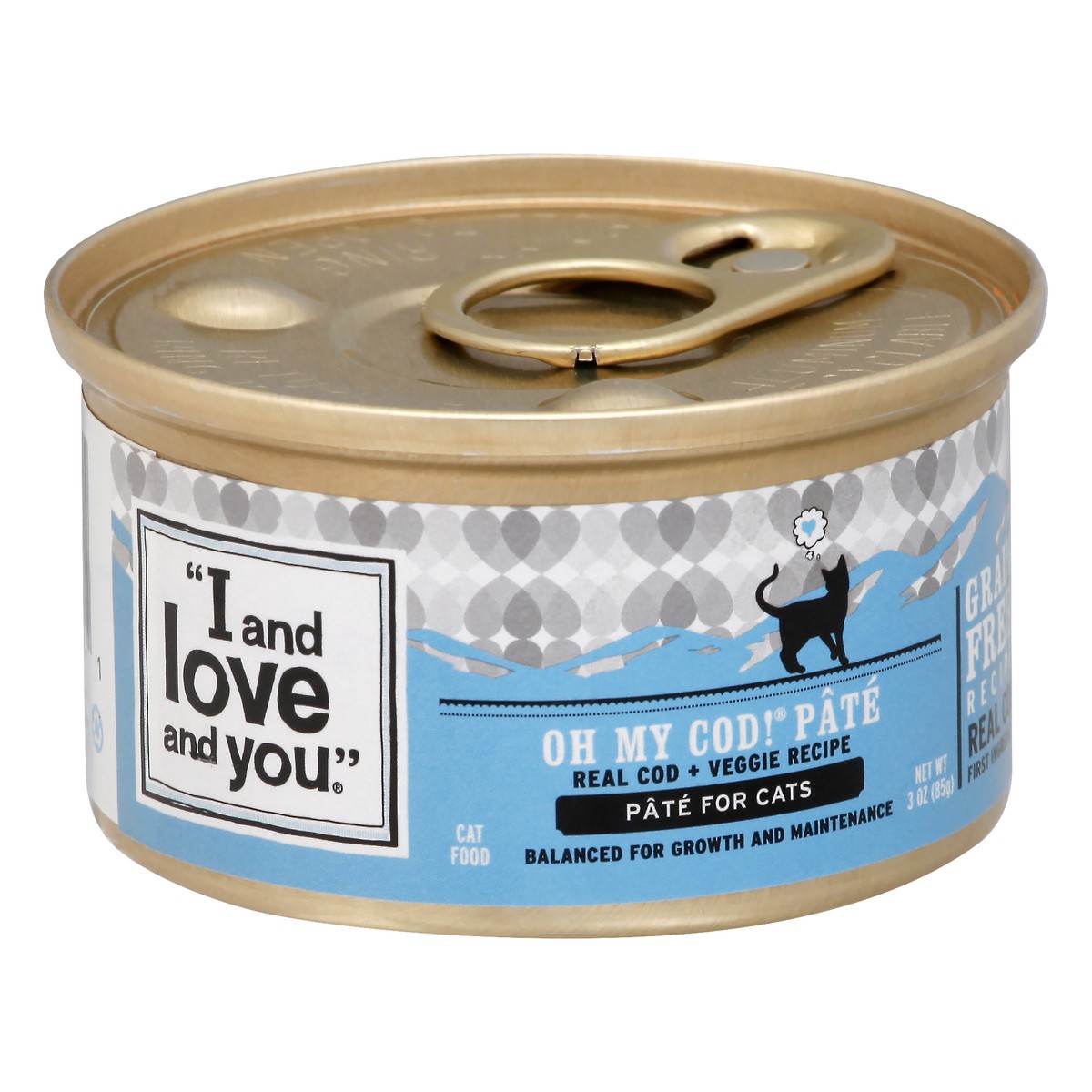 slide 2 of 9, I and Love and You Oh My Cod! Pate Cat Food 3 oz, 3 oz