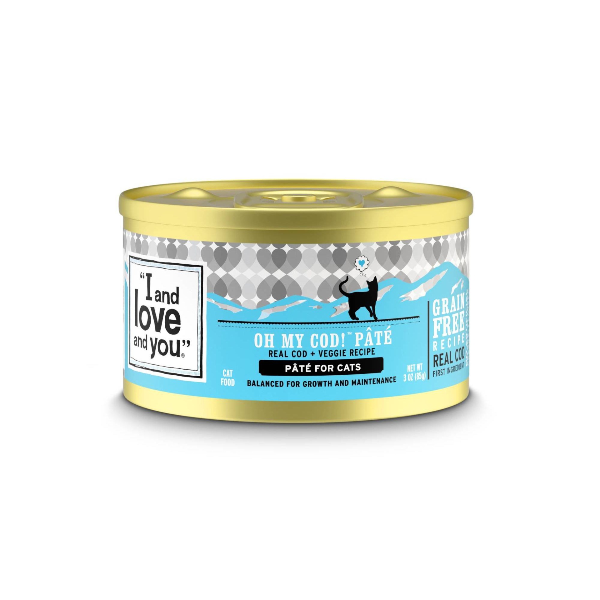 slide 1 of 1, I and Love and You Oh My Cod Pet Fish Veggie Wet Cat Food, 24 ct; 3 oz