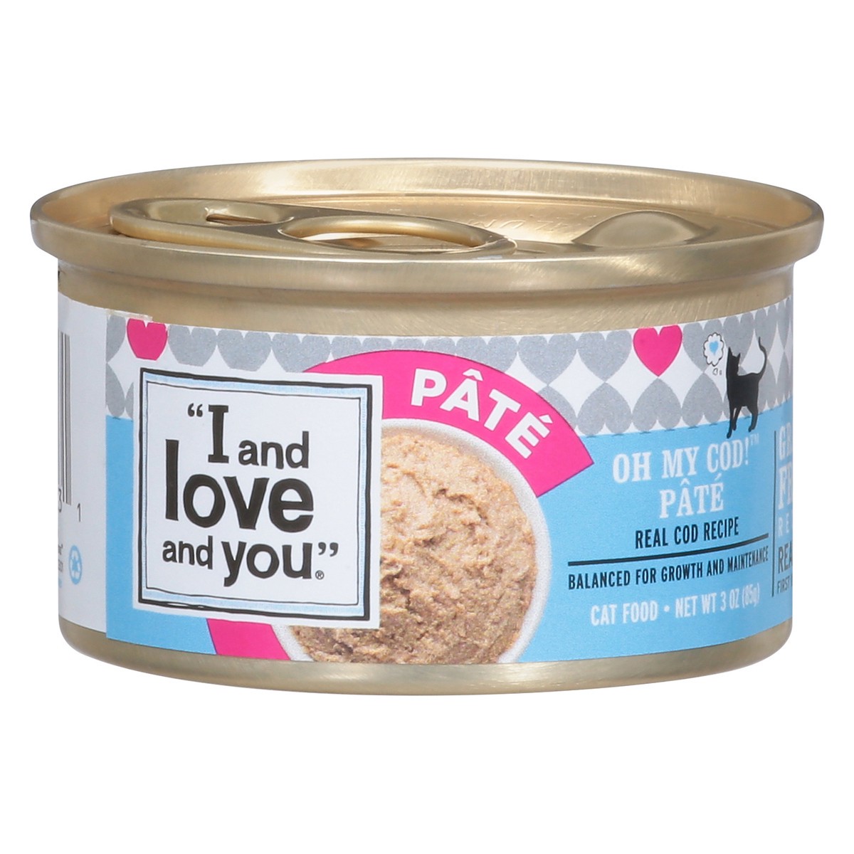 slide 1 of 9, I and Love and You Oh My Cod! Pate Cat Food 3 oz, 3 oz
